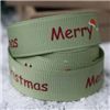 Order  Go Grosgrain - 15mm Merry Christmas Hat Lime Juice/Red